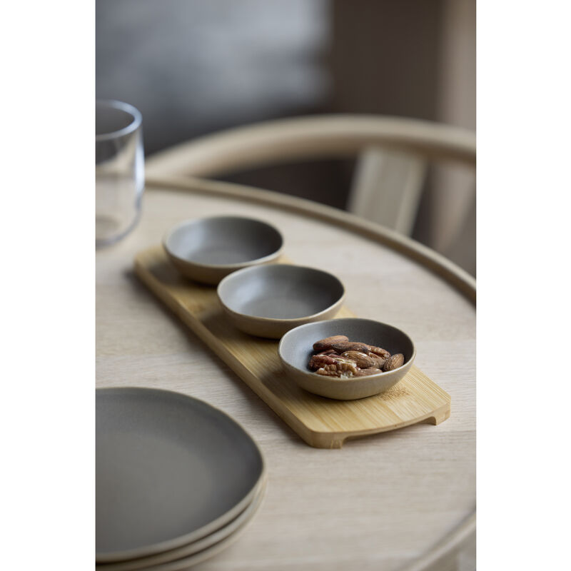 Shoku Bamboo tray with 3 bowls