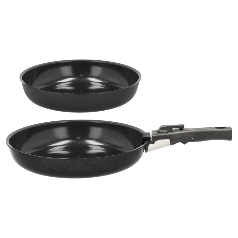 Stekpanneset avtagbart handtag