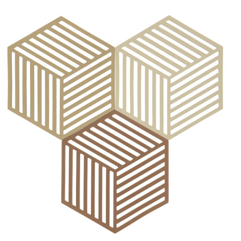 Hexagon Dessous-de-plat 3 pces