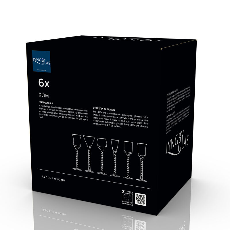 Rom Snapseglass 6 stk.