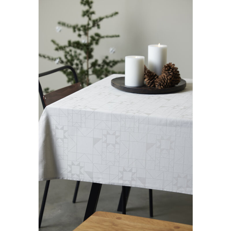 Star Damask Christmas tablecloth