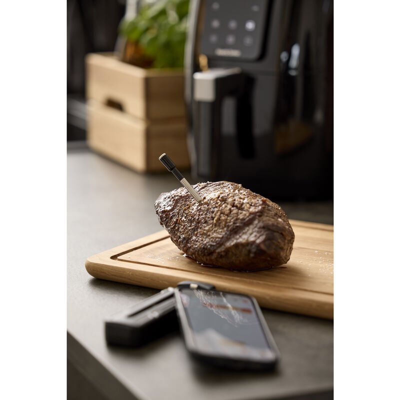 Tr&aring;dl&oslash;st steketermometer