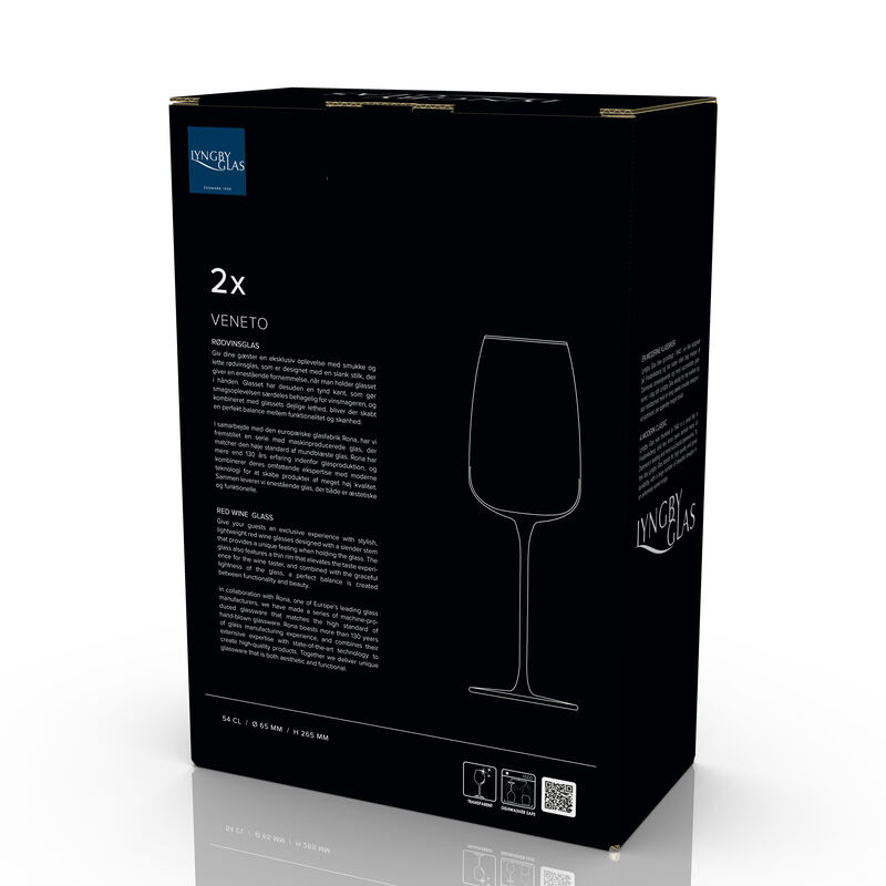 Veneto R&oslash;dvinsglas 2 stk.