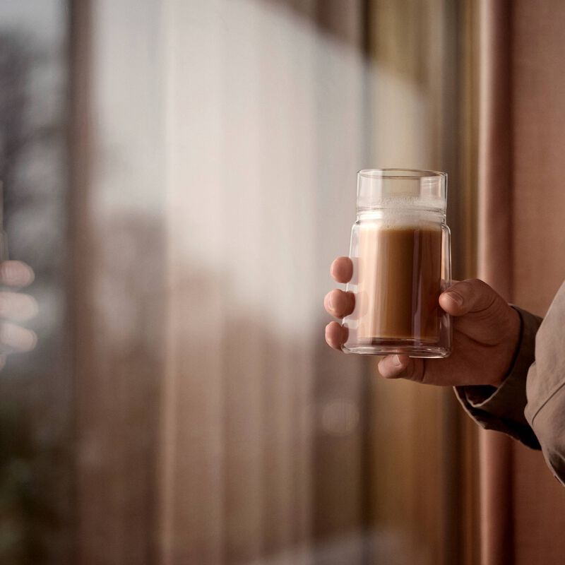 Large Dobbeltvægget glas 2 stk.