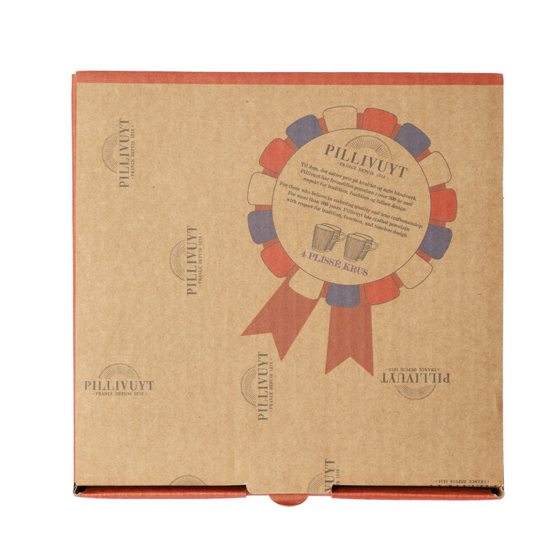 Pliss&eacute; Krus 4 stk.