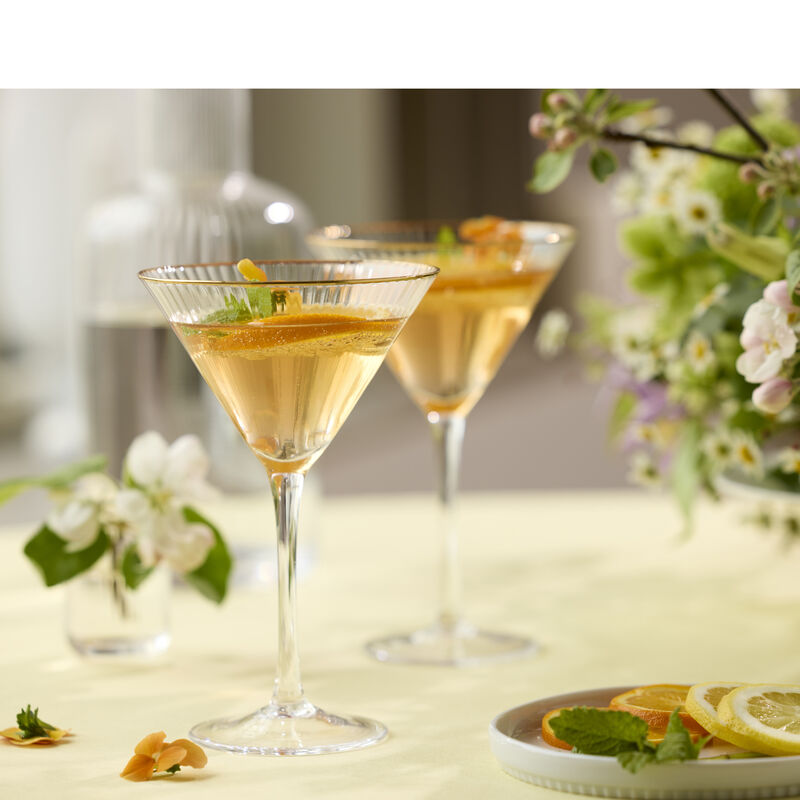 Palermo Gold Martini glass 4 pcs Palermo Gold Martini glass 4 pcs