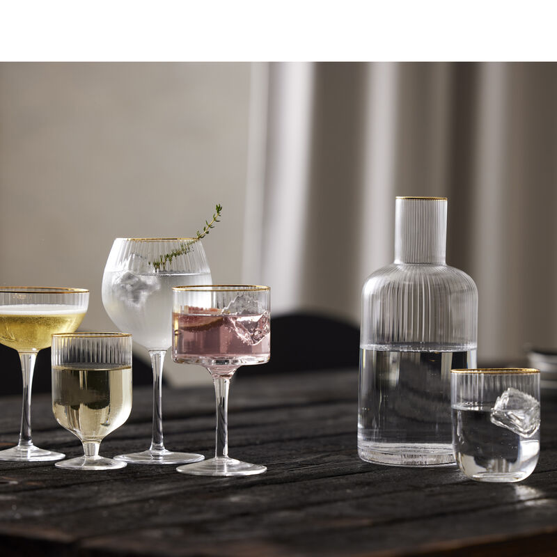Palermo Gold Verre &agrave; gin 4 pces