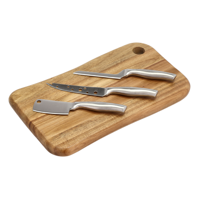 Ostebrett med tre kniver