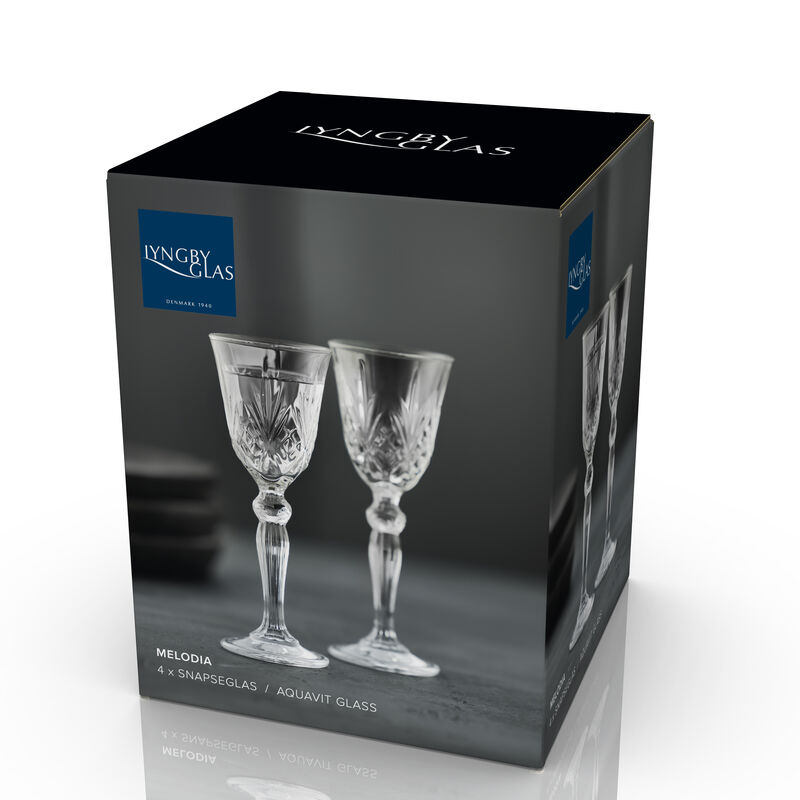 Melodia Snapseglas 4 stk.