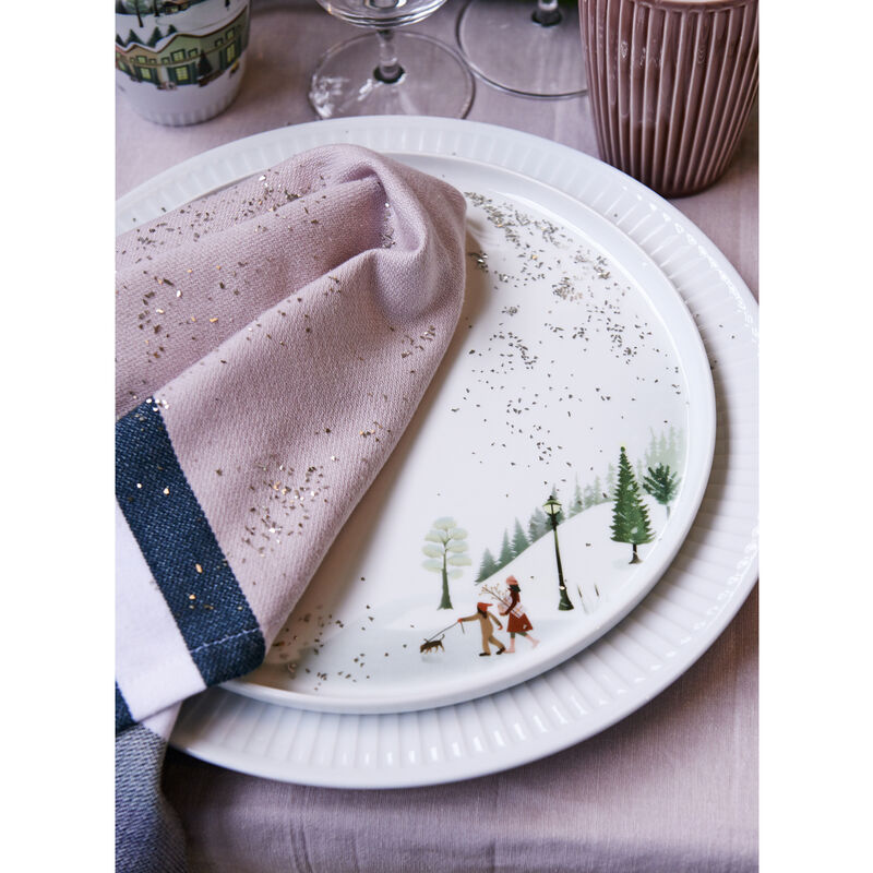 Vinter Toulouse Tallrik flat rak kant