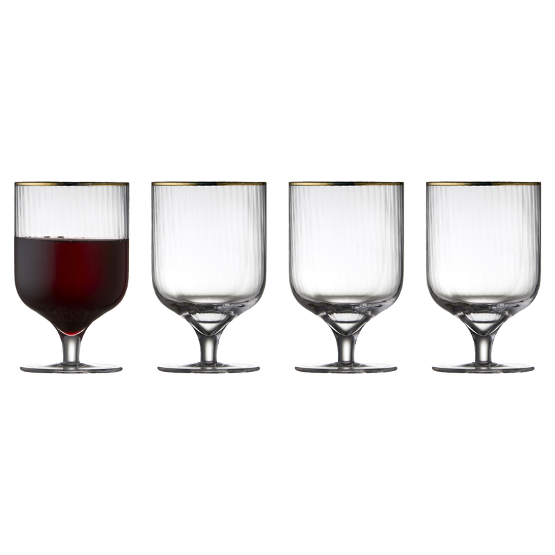Palermo Gold Verre &agrave; vin 4 pces