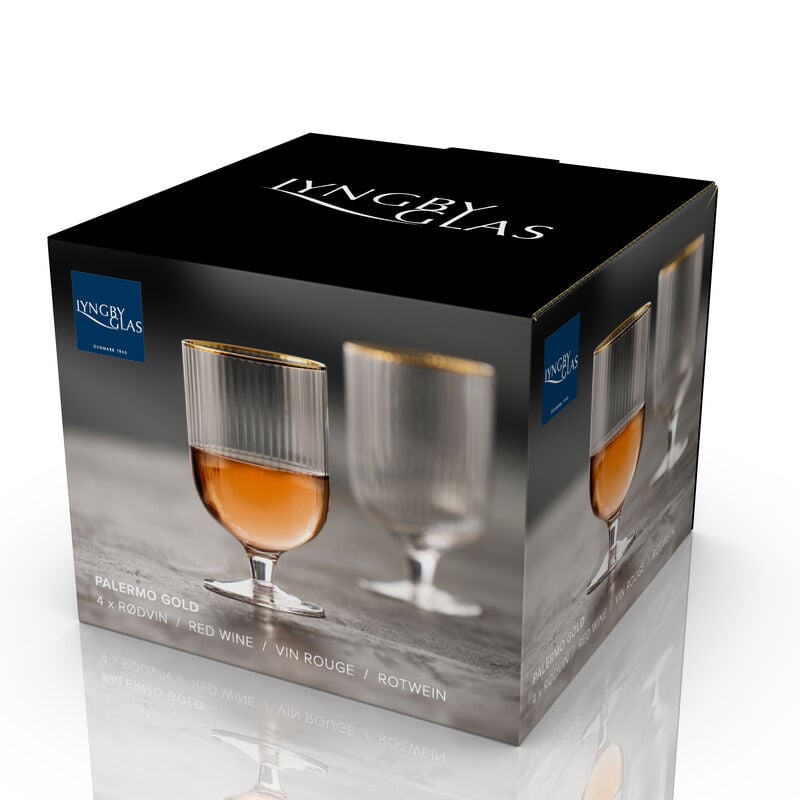 Palermo Gold Vinglass 4 stk. Palermo Gold Vinglass 4 stk.