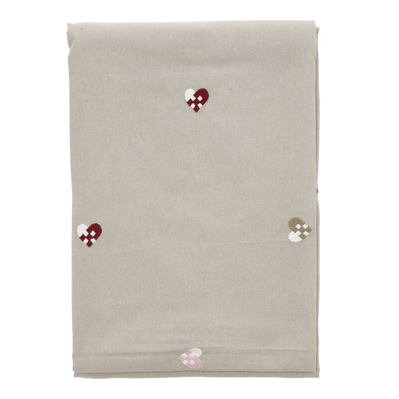Christmas Hearts Embroidery Christmas tablecloth