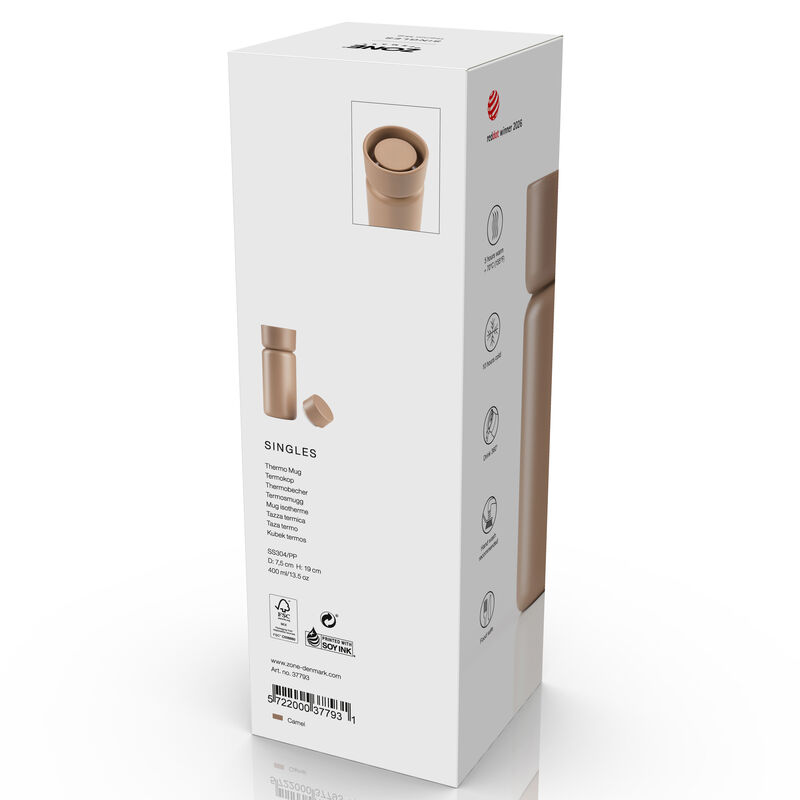 Singles Thermo mug with two lids