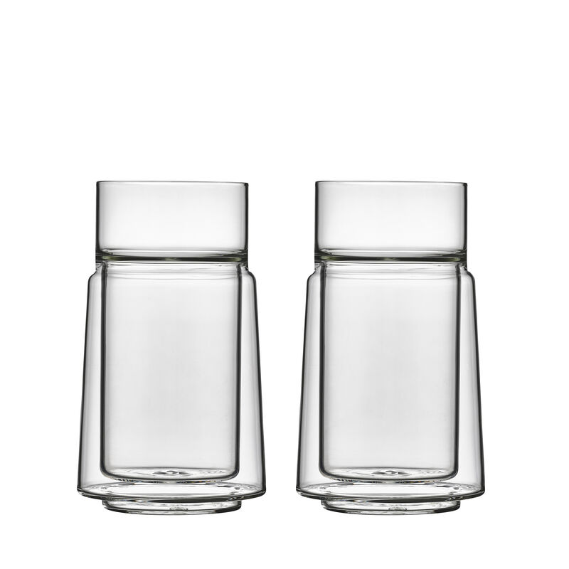 Large Dobbeltvægget glas 2 stk.