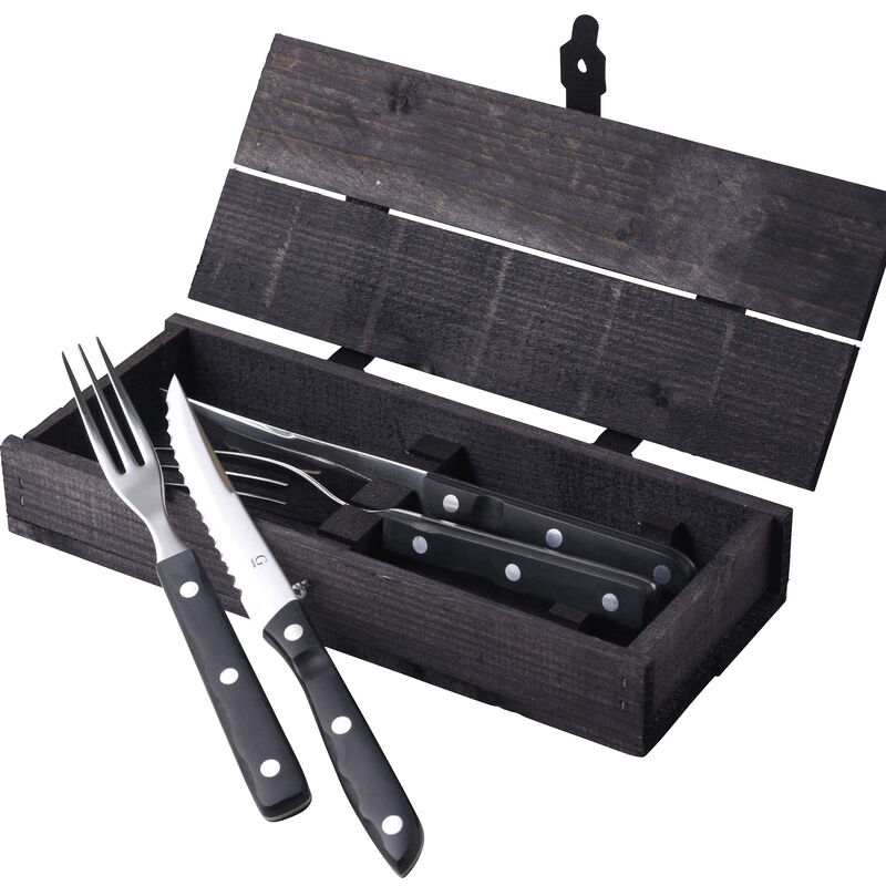 Old Farmer Black Couverts &agrave; steak 4 pieces