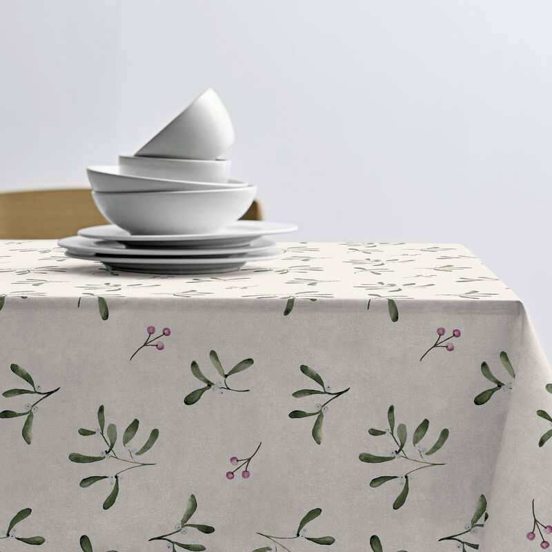 Mistletoe Christmas tablecloth
