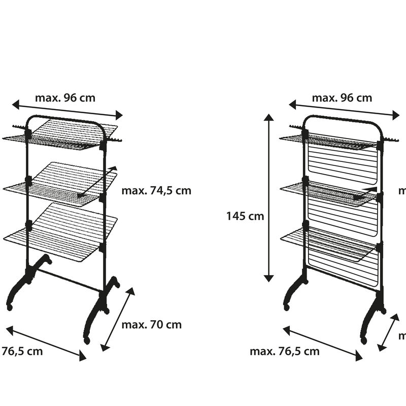 Comfort Tower 420 Black Torkstativ