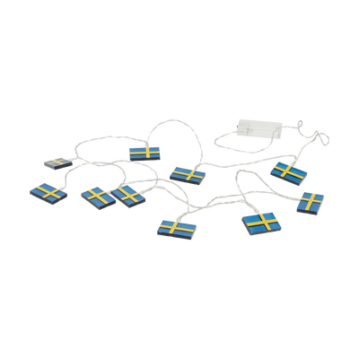 LED string lights Swedish flag
