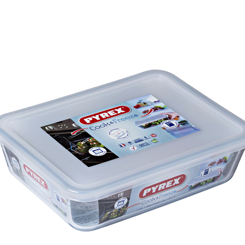 Cook & Freez Fad rektangulært m/låg