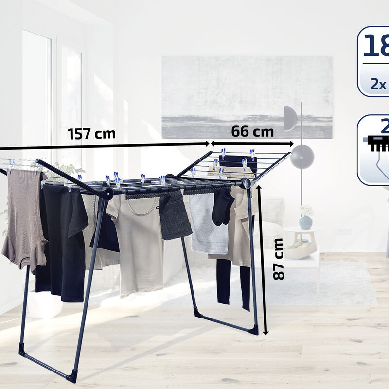 Pegasus 180 Solid Black Torkstativ Pegasus 180 Solid Black Torkstativ