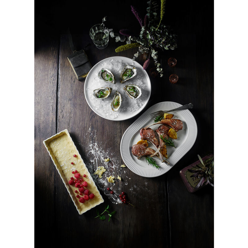 Pliss&eacute; Serveringsfad ovalt