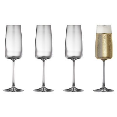 Zero Champagneglass 4 stk.