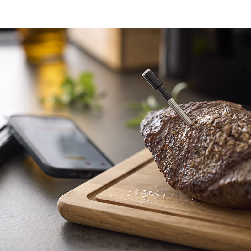 Tr&aring;dl&oslash;st steketermometer