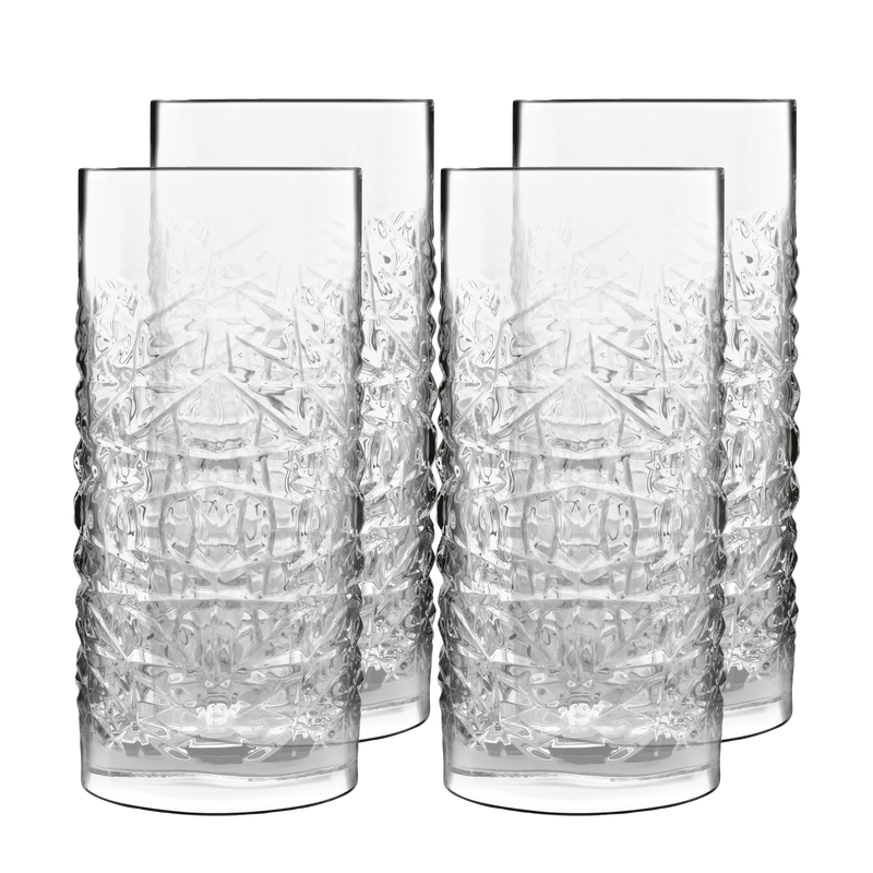 Mixology Textures Ølglas/longdrinkglas 4 stk. Mixology Textures Ølglas/longdrinkglas 4 stk.