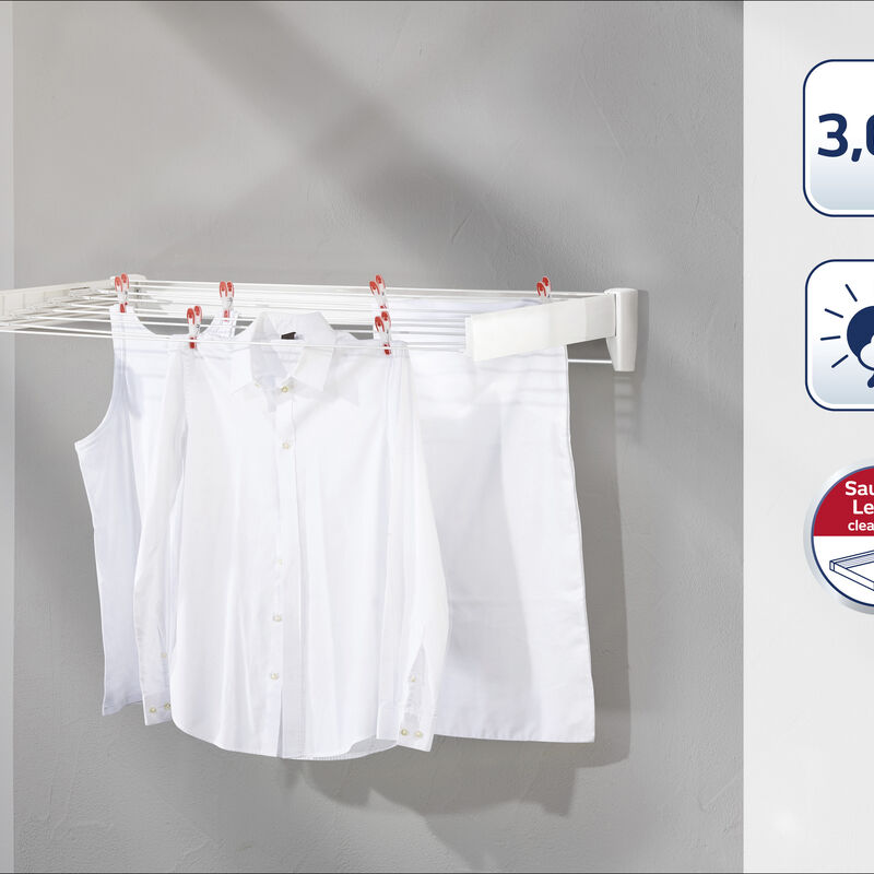 Telegant 36 Protect Plus V&auml;ggmonterat torkstativ