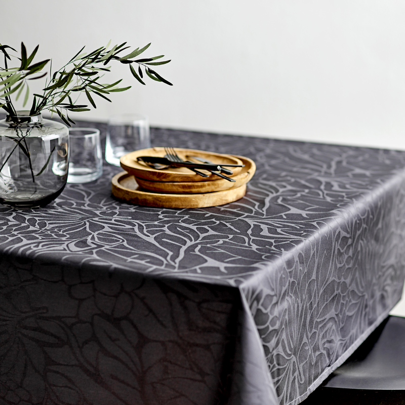 Abstract leaves Damas Nappe Abstract leaves Damas Nappe