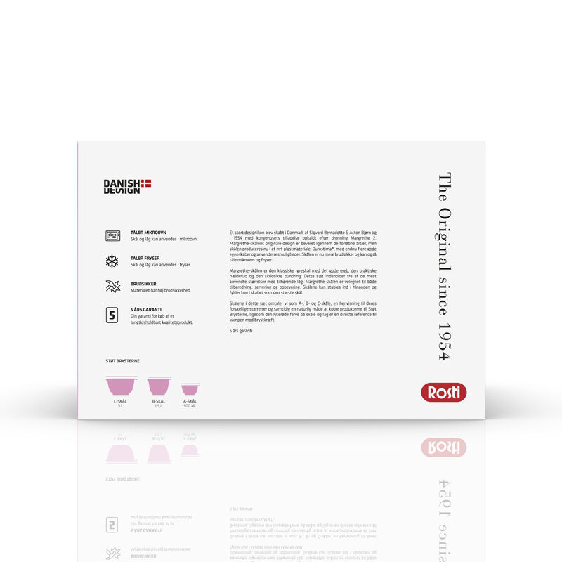 NEW Margrethe St&oslash;t Brysterne R&oslash;resk&aring;les&aelig;t 6 dele 6 dele