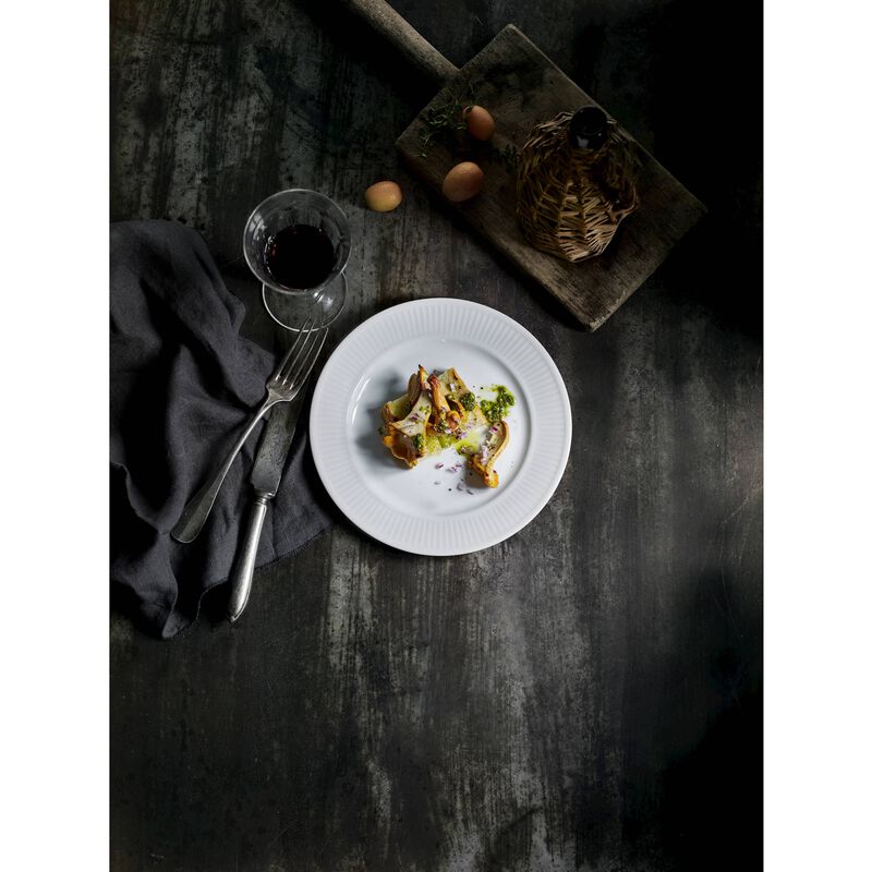 Plissé Tallerken flat