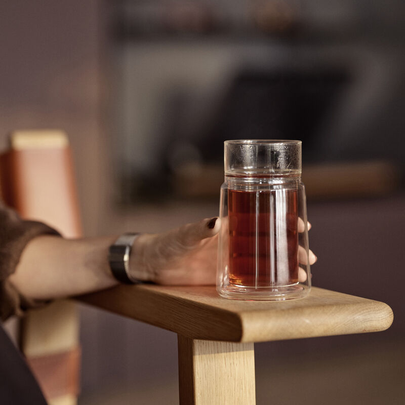 Large Dobbeltvegget glass