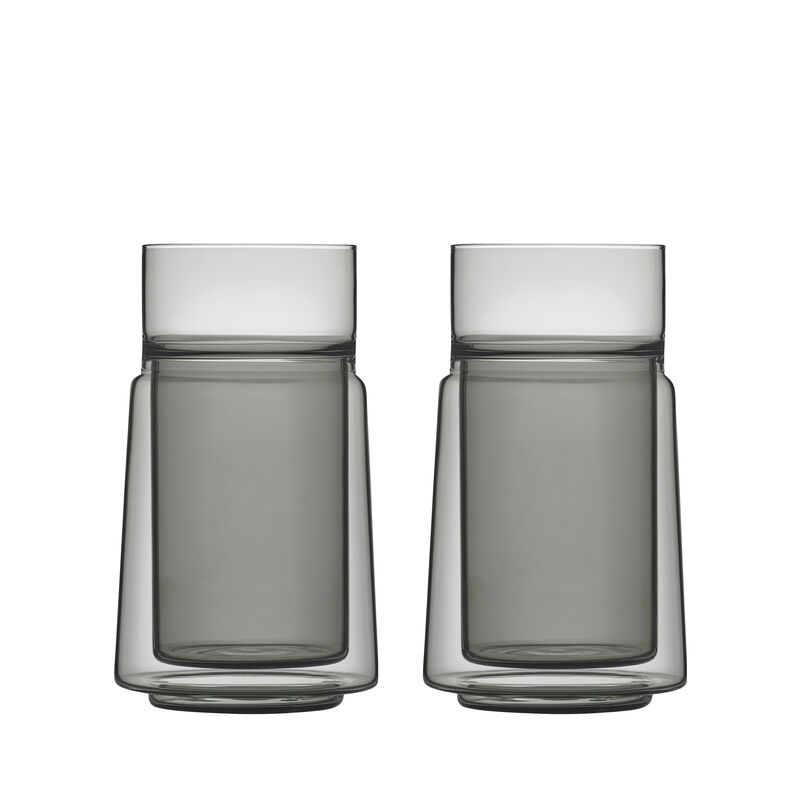 Large Dobbeltvægget glas 2 stk.