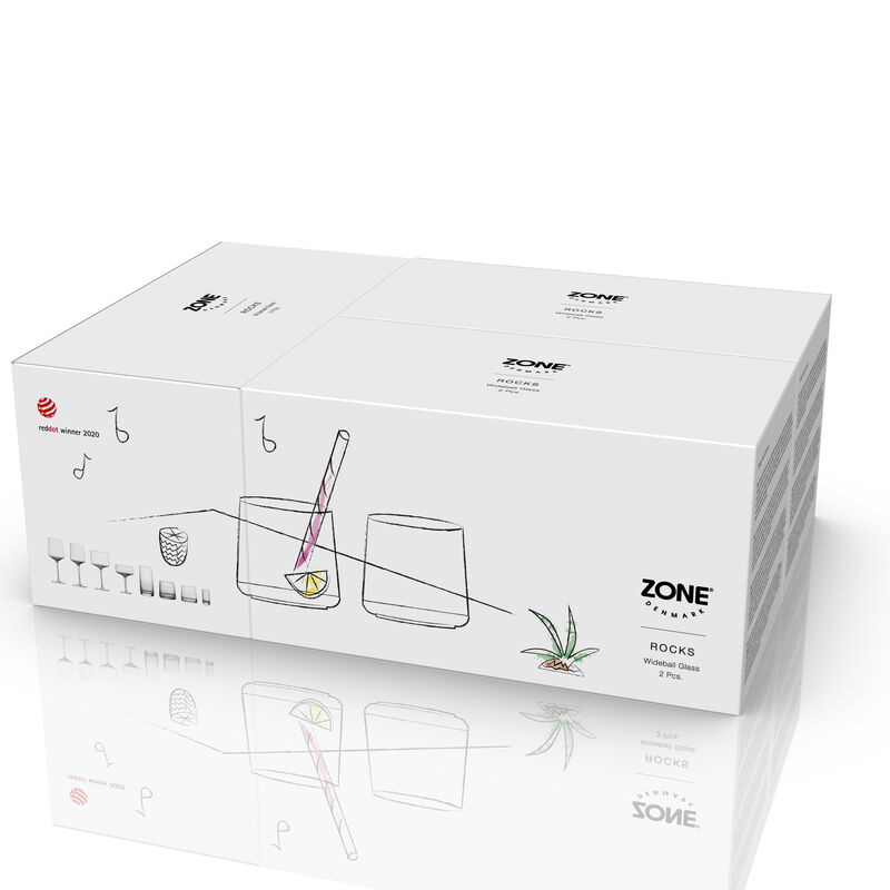 Rocks Wideball Glas 2 st