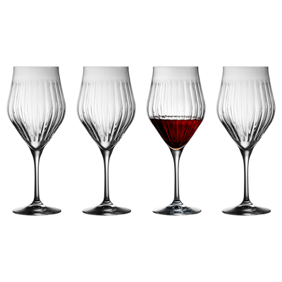 Ane Verre &agrave; vin rouge 4 pces