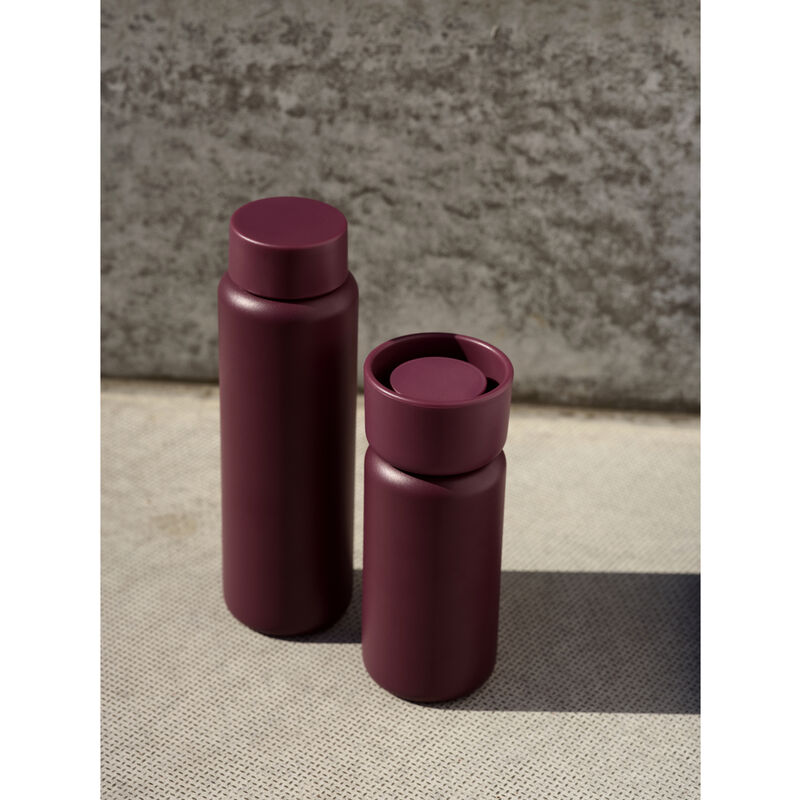 Singles Thermobecher mit zwei Deckeln