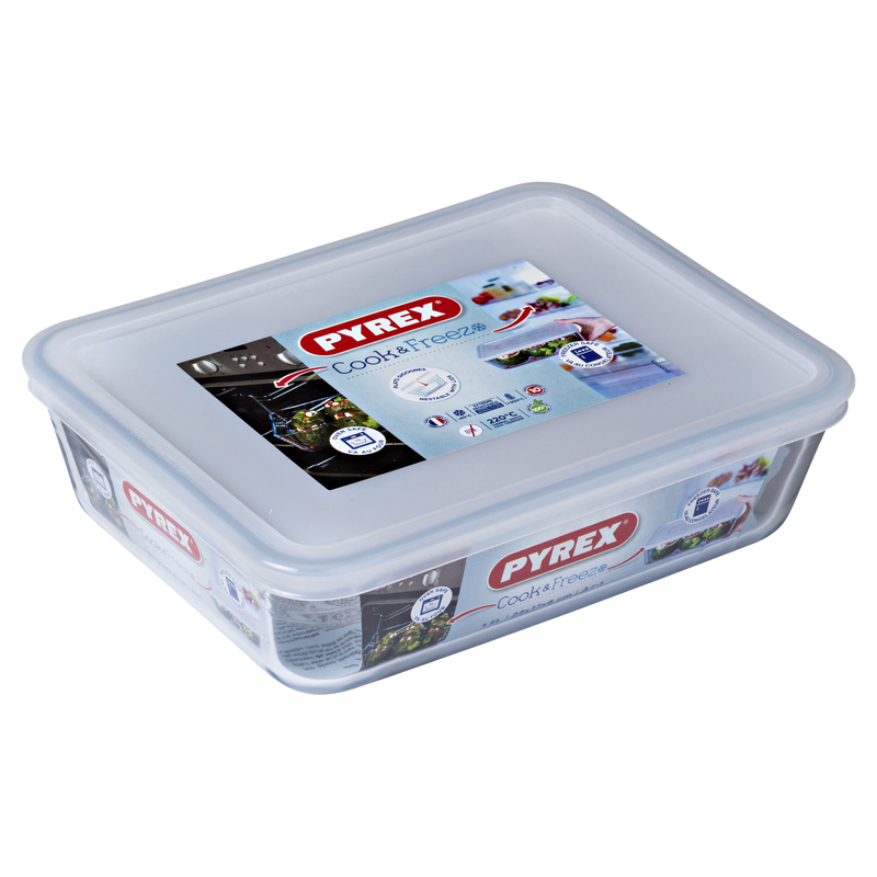 Cook & Freez Fad rektangulært m/låg