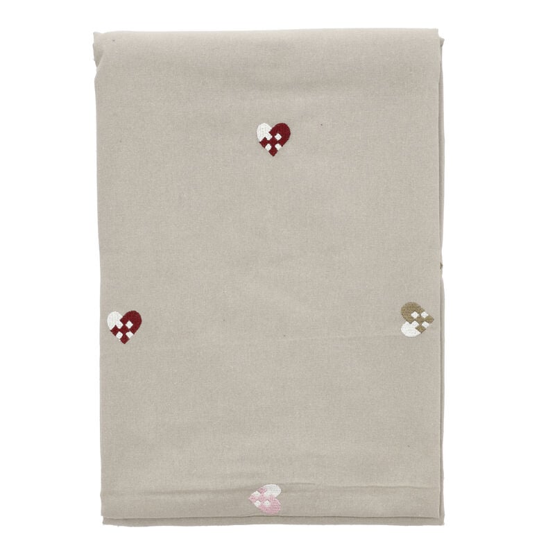 Christmas Hearts Embroidery Nappe de Noël Christmas Hearts Embroidery Nappe de Noël