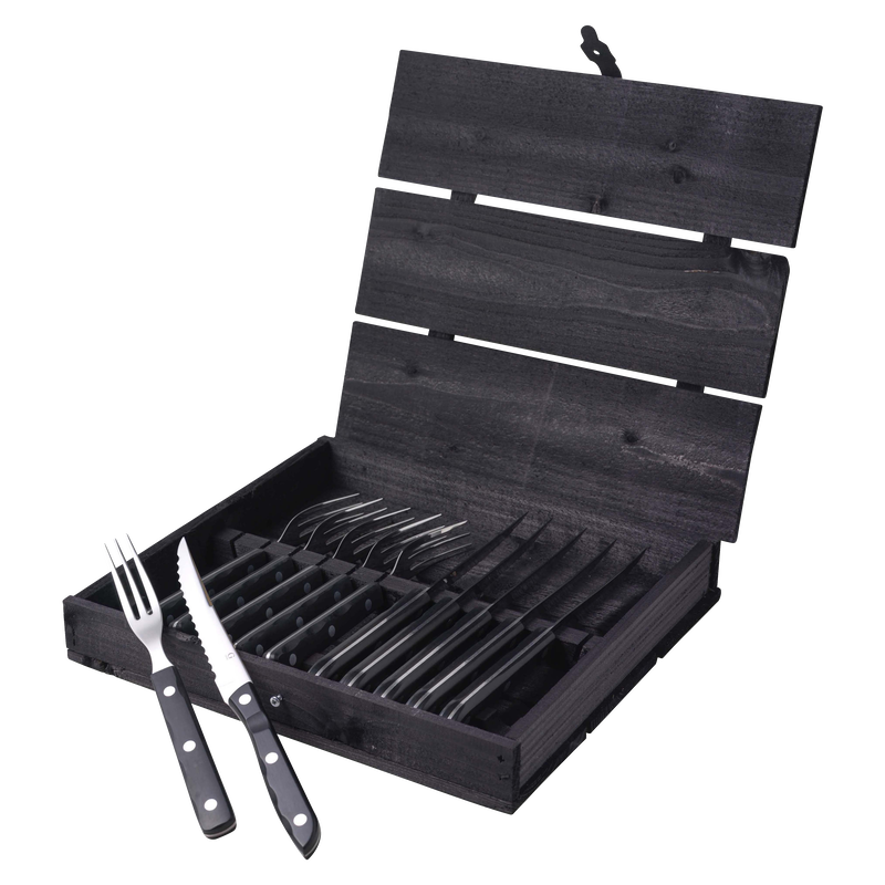Old Farmer Black Biffbestikk/grillbestikk 12 deler