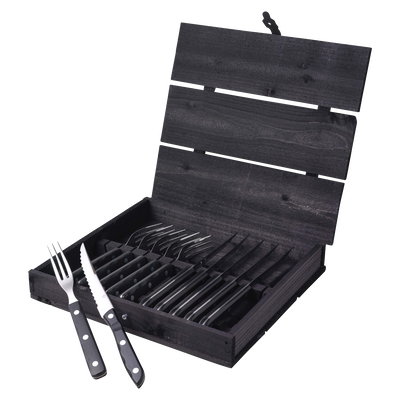 Old Farmer Black Steak cutlery 12 parts