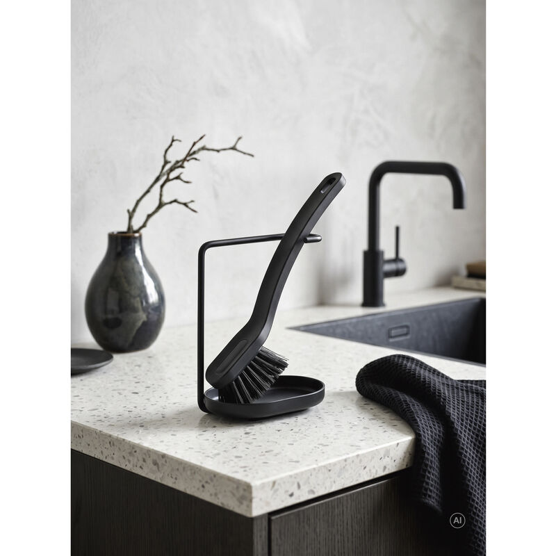 Singles Brosse &agrave; vaisselle av. support 2 pieces