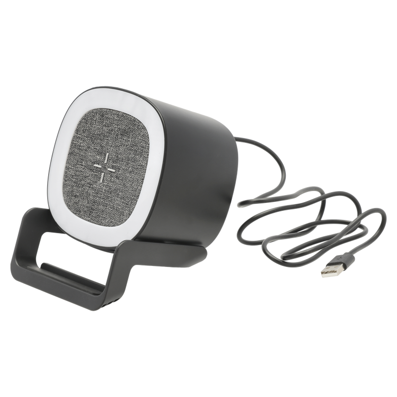 H&oslash;jtaler med oplader og lampe