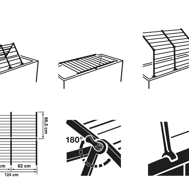 Pegasus Bath 190 Extendable T&oslash;rkestativ