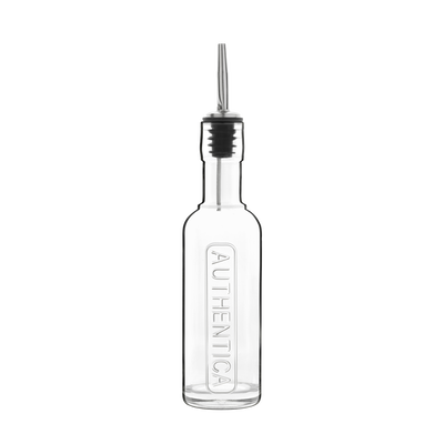 Authentica Flaska med st&aring;l-serveringsprop