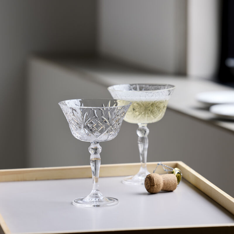 Melodia Champagnesk&aring;l 4 stk.