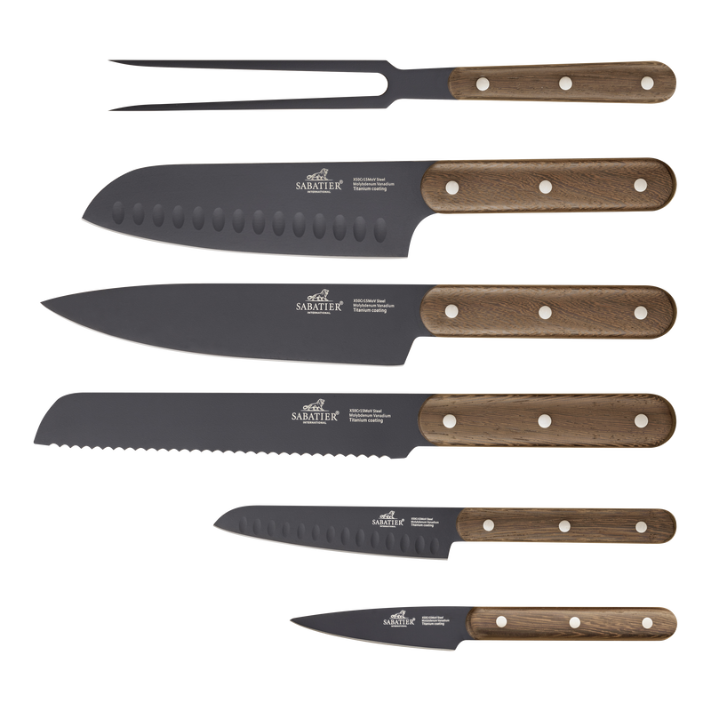 Phenix Walnut Knivsæt 6 dele