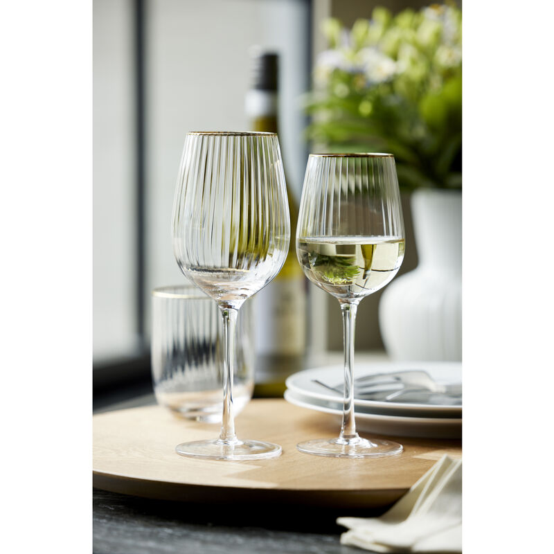 Palermo Gold Hvitvinsglass 4 stk.