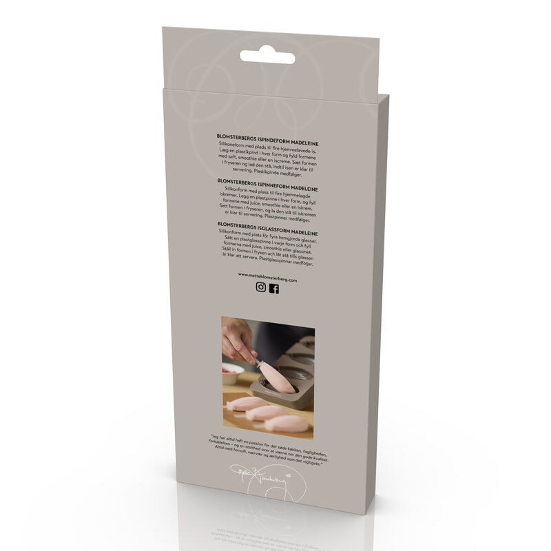 Madeleine Ispinneform til 4 stk.